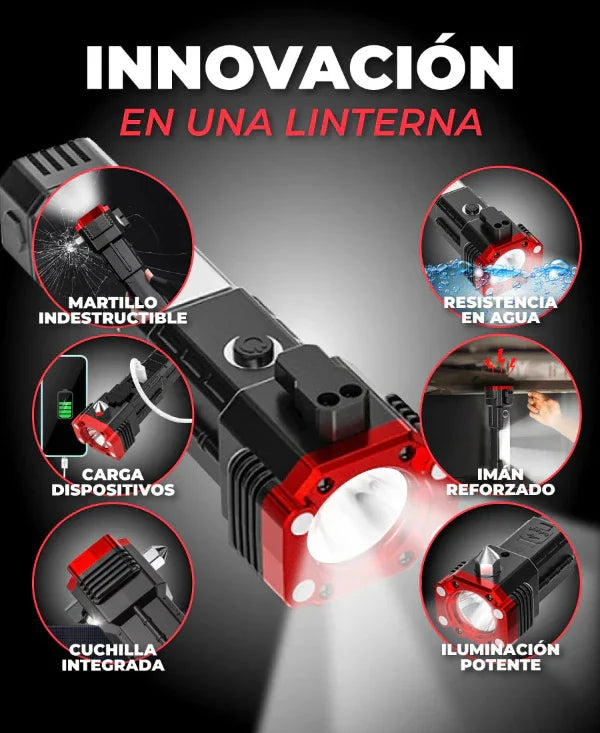 PAGA 1 y LLÉVATE 2 | Linterna Indestructible Súper Potente 6 en 1 PowerLUMEN™